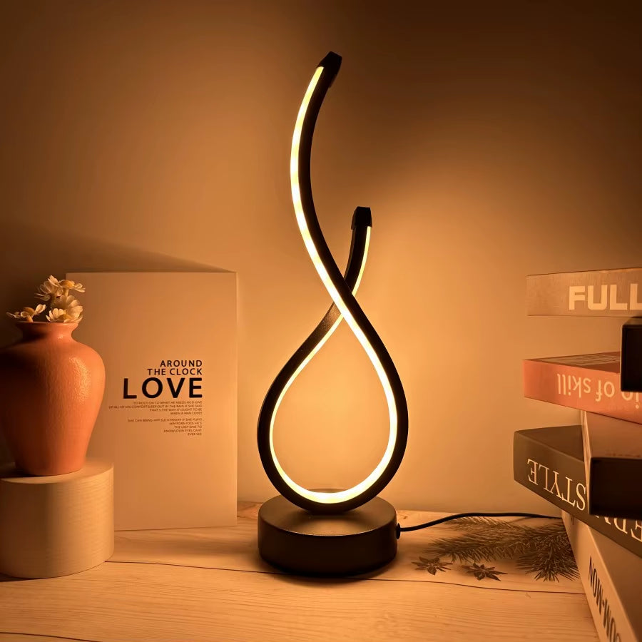 Led Table Lamp Bedroom Bedside Nightlight Creative Ktv Restaurant Coffee Shop Luminous Decorative Table Light