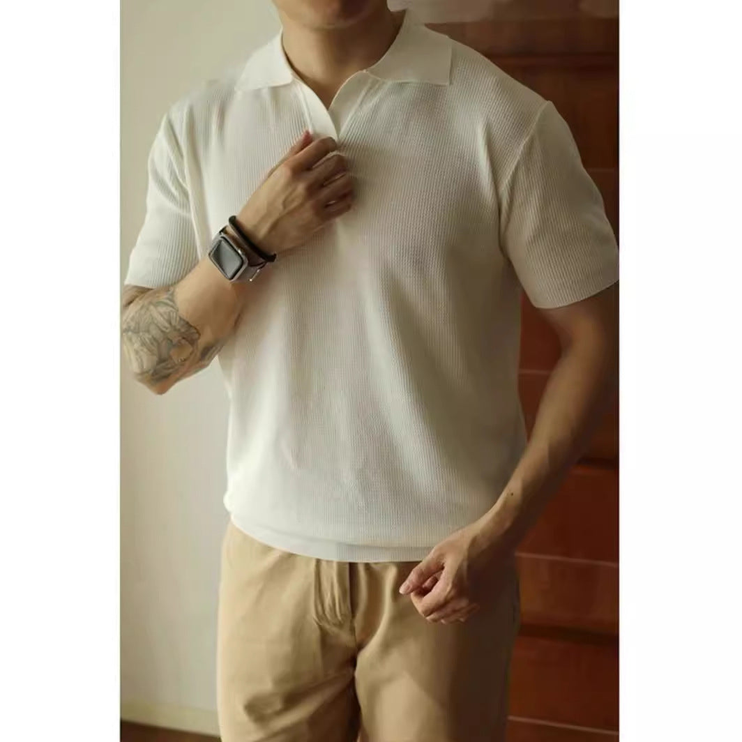 V-neck Polo Shirt