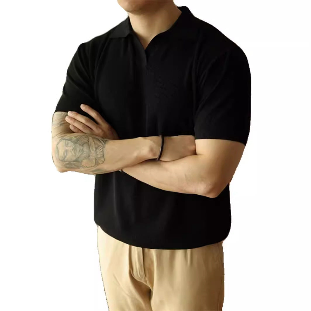 V-neck Polo Shirt