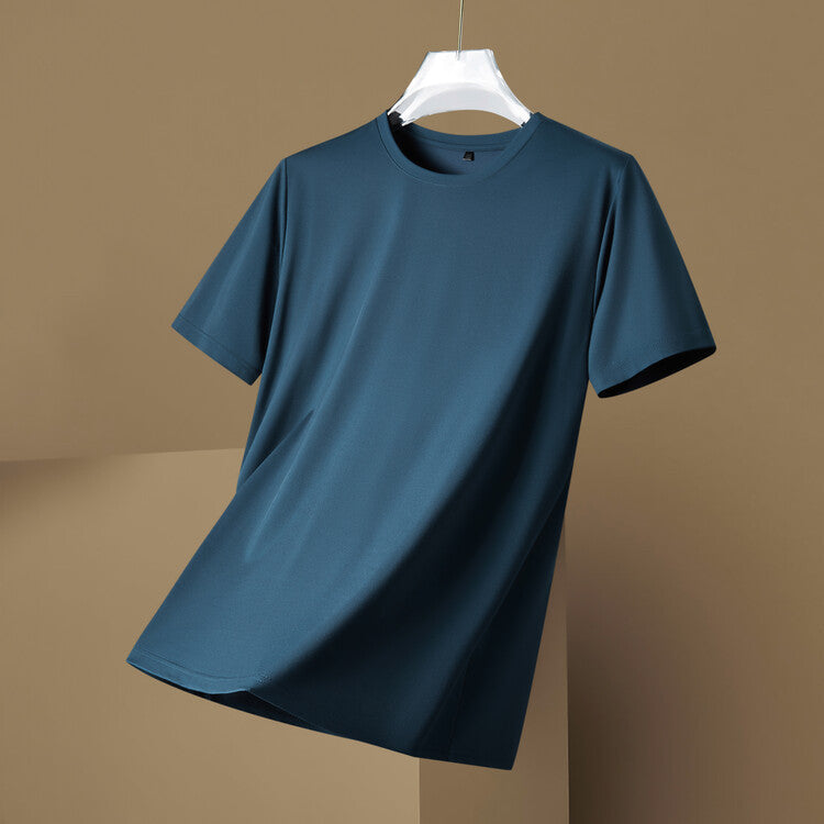 Mulberry Silk T-shirt Men's Short Sleeve