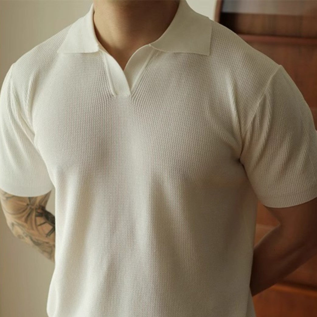 V-neck Polo Shirt