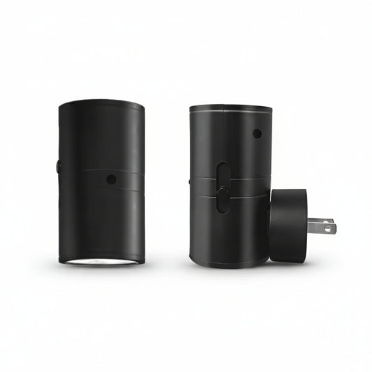 Cylindrical LED Night Light Plug in Modern Wall Lamp Sensor Adjustable Brightness Dimmable Night Lights for Hallway Bedroom