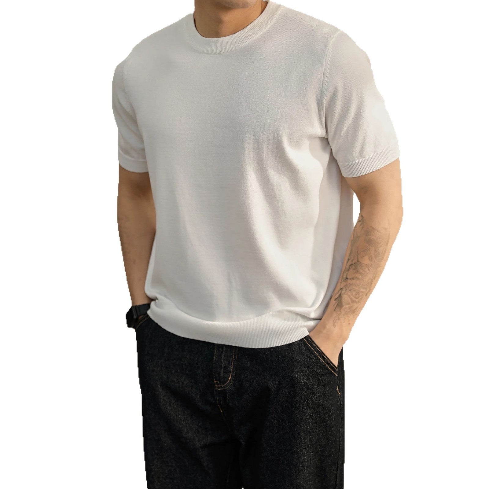 Short-sleeved Casual Sweater