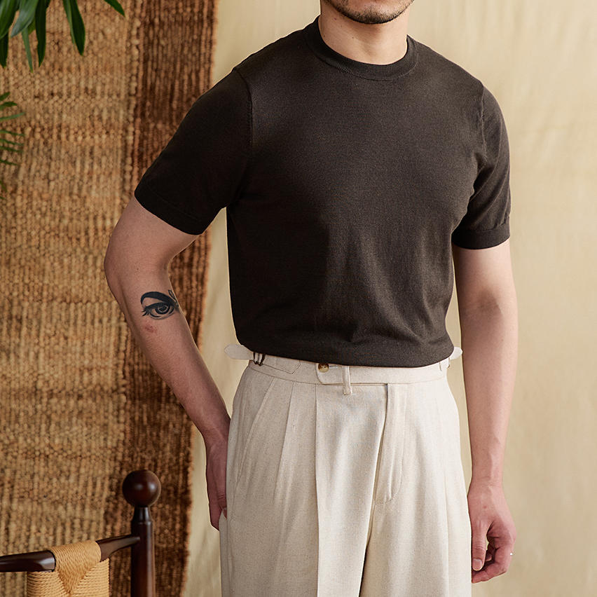 Men's Cotton Round Neck Short Sleeve T-shirt