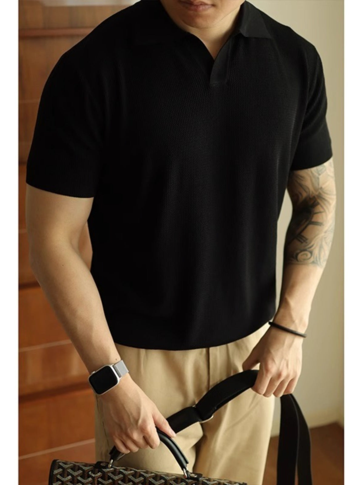 V-neck Polo Shirt