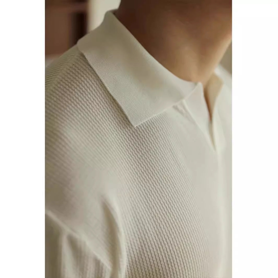 V-neck Polo Shirt