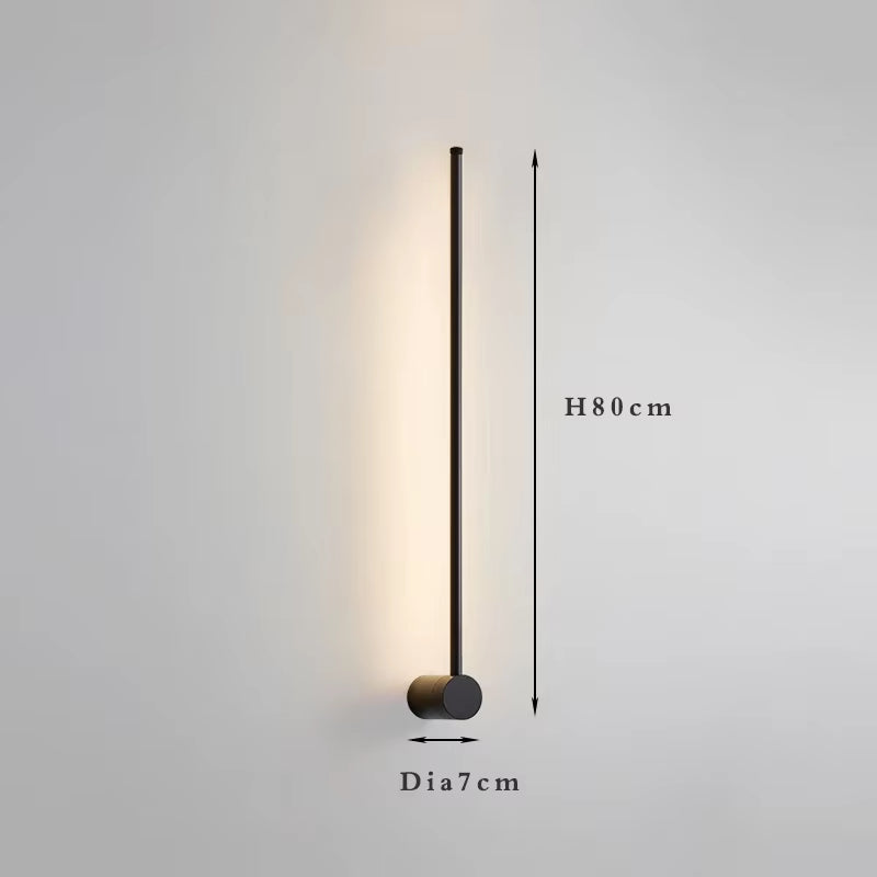 Nordic Art Design Minimalist Long Line Wall Lamps Modern Simple Living Room Home Decoration Luxury Hotel High-End Wall Light LED