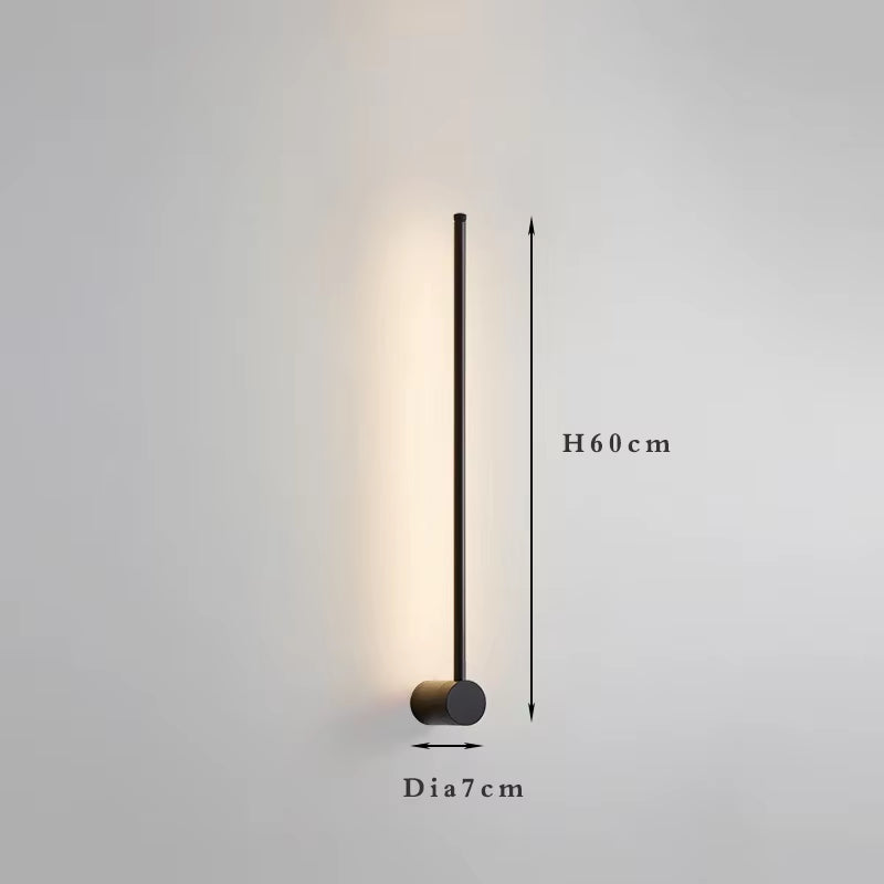 Nordic Art Design Minimalist Long Line Wall Lamps Modern Simple Living Room Home Decoration Luxury Hotel High-End Wall Light LED