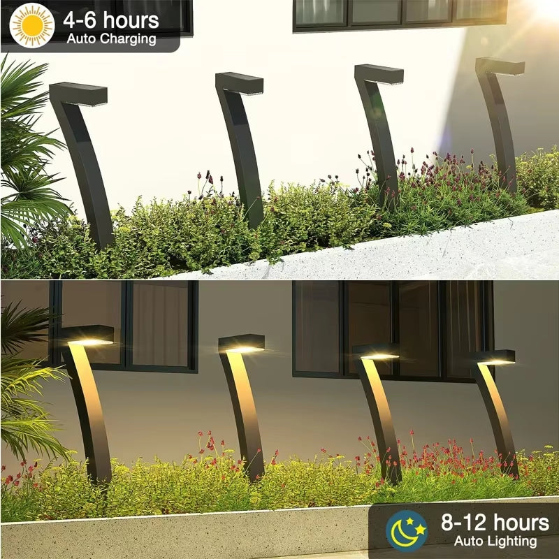 4/8 Pcs Solar LED Light Garden Lights Outdoor Lighting IP65 Waterproof Lawn Path Spotlight for Yard Driveway Walkway Patio Decor