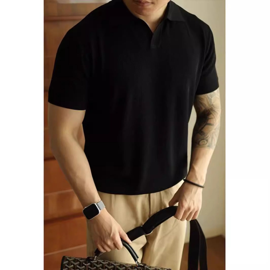 V-neck Polo Shirt